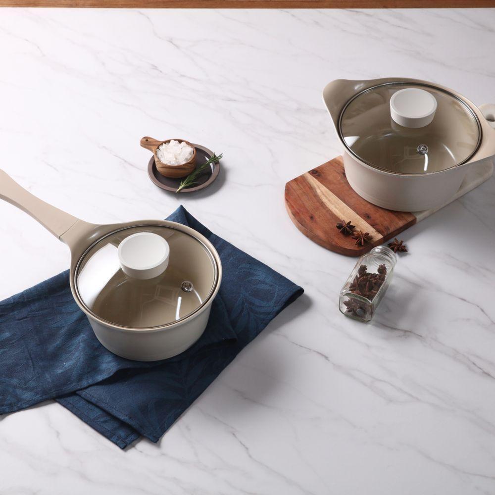 Caçarola 20cm/2,4l Indução Com Revestimento Cerâmico - Bela - Neoflam - Pérola - 2