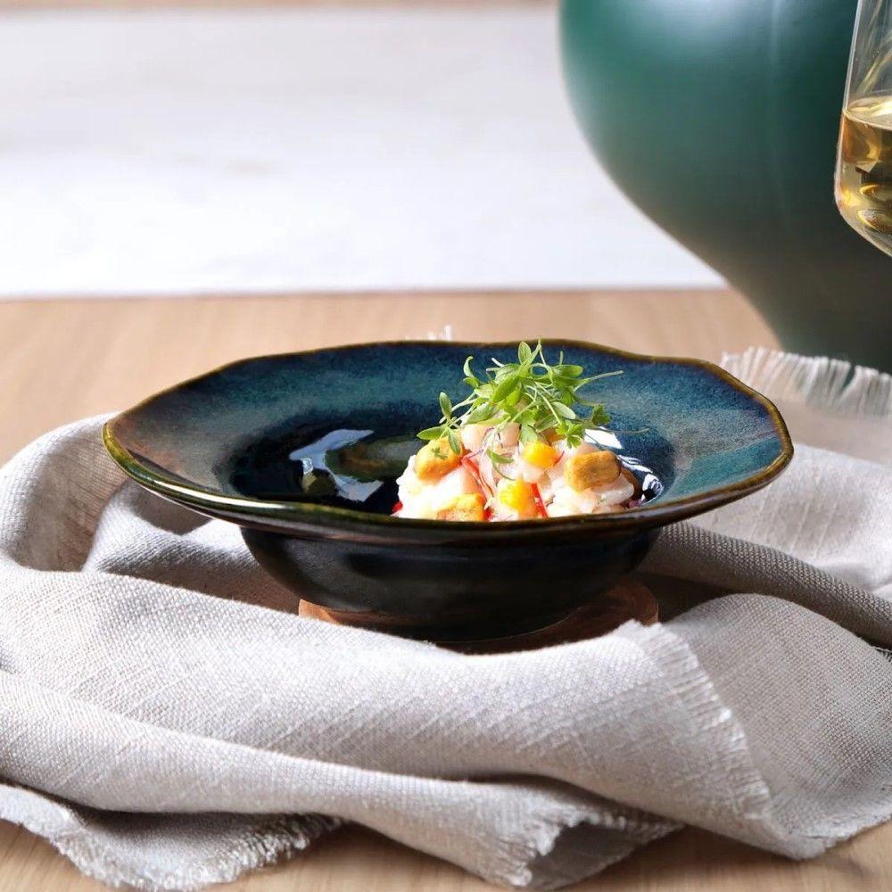 Conjunto De Pratos Para Entrada/sobremesa 04 Peças Orgânico Oceano Porto Brasil - 3