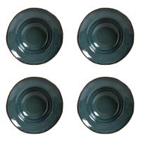 Conjunto De Pratos Para Entrada/sobremesa 04 Peças Orgânico Oceano Porto Brasil - 1