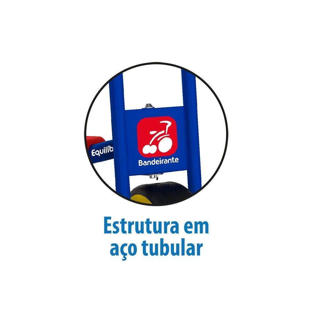 Triciclo Escolar Suporta 80 Kg Azul E Vermelho Bandeirante - 2
