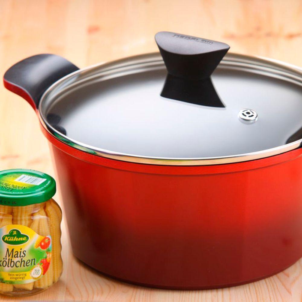 Caçarola 24cm/4,6l Com Revestimento Cerâmico - Venn - Neoflam - Vermelha - 2