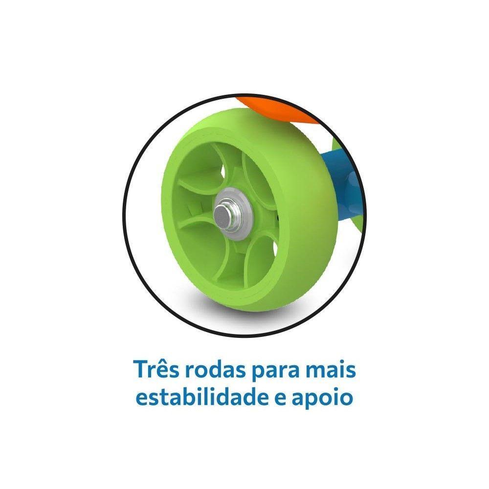 Patinete Infantil Meu Primeiro Patinete Azul E Laranja Bandeirante - 6