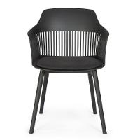 Conjunto Mesa De Jantar Redonda Imperial 70cm Branca Com 2 Cadeiras Estofadas Marcela - Preto - 5