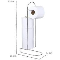 Porta Papel Higiênico De Chão Cromado Para 4 Rolos Mali - 3