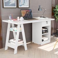 Mesa Escrivaninha Para Escritório 1 Gaveta Com Chave Boreal Branco - 6