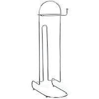 Kit 2 Porta Papel Higiênico De Chão Cromado Para 4 Rolos Mali - 2