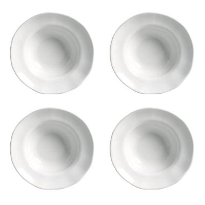 Conjunto De Pratos Para Entrada/sobremesa 04 Peças Orgânico New White Porto Brasil