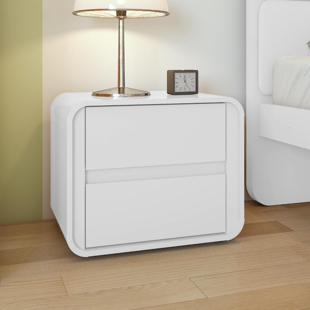 Mesa De Cabeceira Easy Like Branco - 1