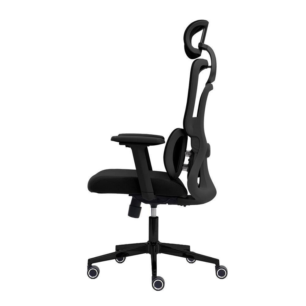 Cadeira Presidente Ergonômica Executiva Mesh Preta Braços 4d Preto - 3