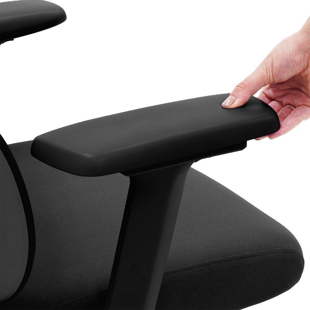 Cadeira Presidente Ergonômica Executiva Mesh Preta Braços 4d Preto - 5
