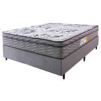 Cama Box Queen Colchão Ortomove + Box Desmontável 158x198x65 One Face Espuma D45 Cinza - 5