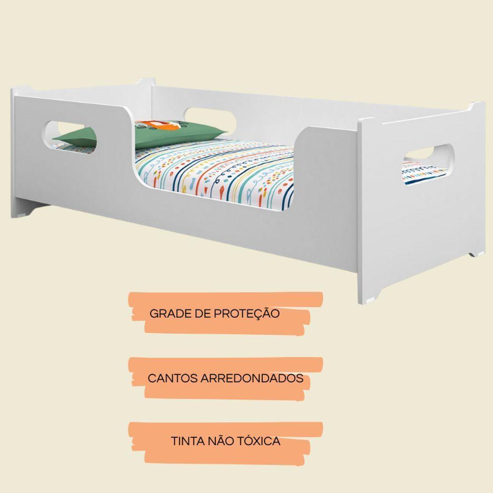 Cama Infantil Juvenill Montessoriana Segura E C Colchão - 2