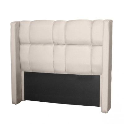 Cabeceira Para Cama De Casal Tania Linho Bege Escuro Idf Dec Bege Escuro