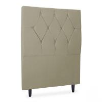 Cabeceira Para Cama Solteiro Julia Sued Taupe Capuccino Idf Taupe Capuccino - 1