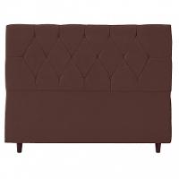 Cabeceira Para Cama Casal Julia Sued Marrom Idf Decor Marrom - 1