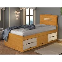 Cama Solteiro Com Colchão 88 Espuma D33 Cinamomo Off White - 1