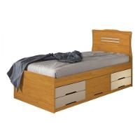 Cama Solteiro Com Colchão 88 Espuma D33 Cinamomo Off White - 2