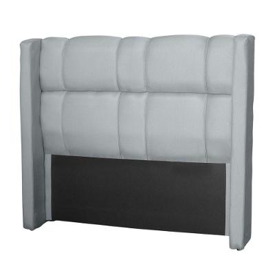 Cabeceira Para Cama De Casal Tania Linho Cinza Idf Decor Cinza