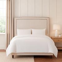 Cabeceira Para Cama Queen Isadora Linho Bege Escuro Bege Escuro - 2