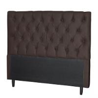 Cabeceira Para Cama Casal Larissa Sued Marrom Idf Decor Marrom - 1