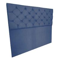 Cabeceira Capitonê Queen 1,60m Jade Suede Azul Marinho - 5