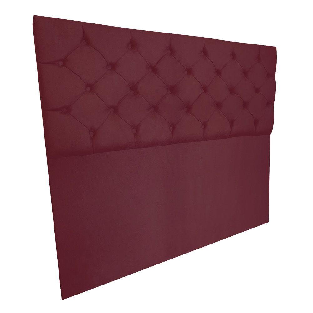 Cabeceira Capitonê Queen 1,60m Jade Suede Marsala - 5