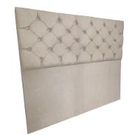 Cabeceira Capitonê Queen 1,60m Jade Suede Bege - 5