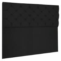 Cabeceira Capitonê Queen 1,60m Jade Suede Preto - 1
