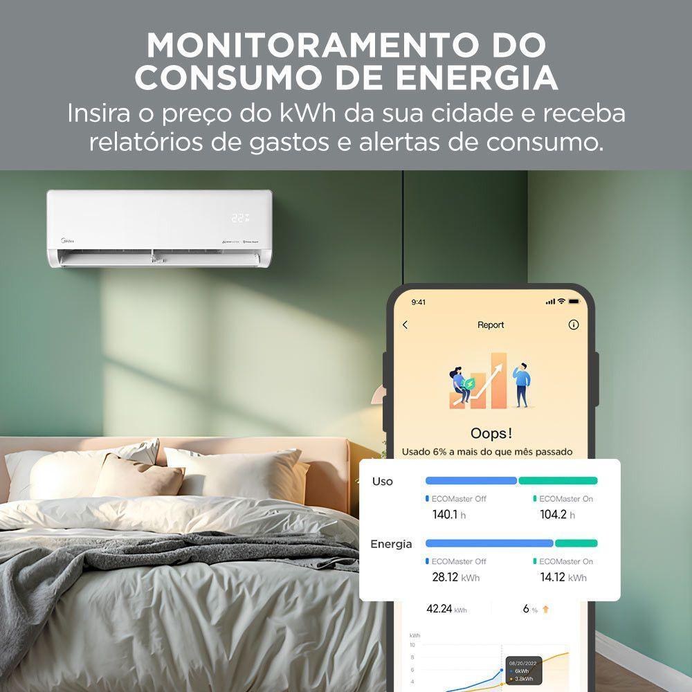 Ar Condicionado Split Midea Ai Ecomaster 12000 Inverter Frio Branco 220V - 7