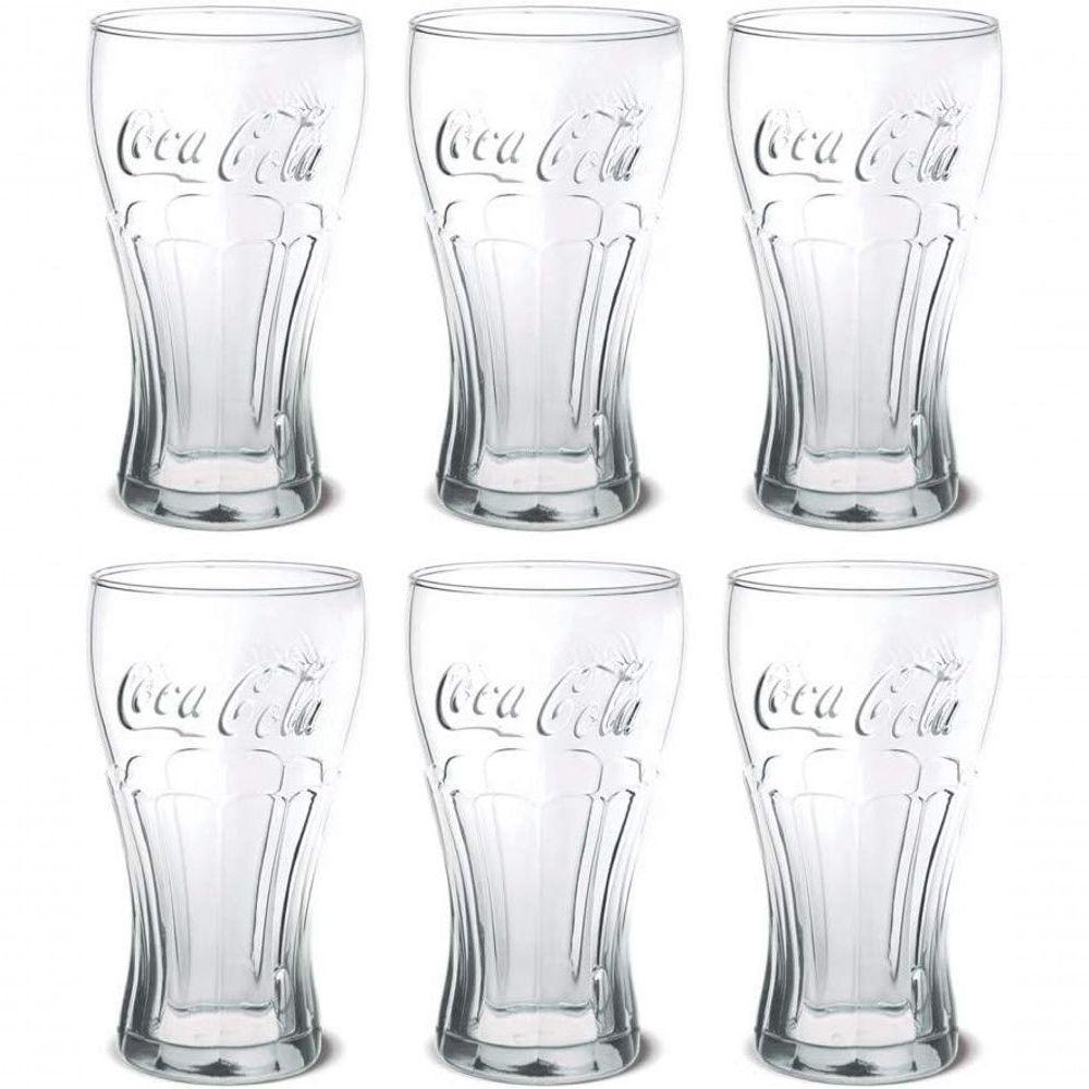 Jogo De Copos Contour Coca Cola Cristal 300 Ml - 6 Und - 1