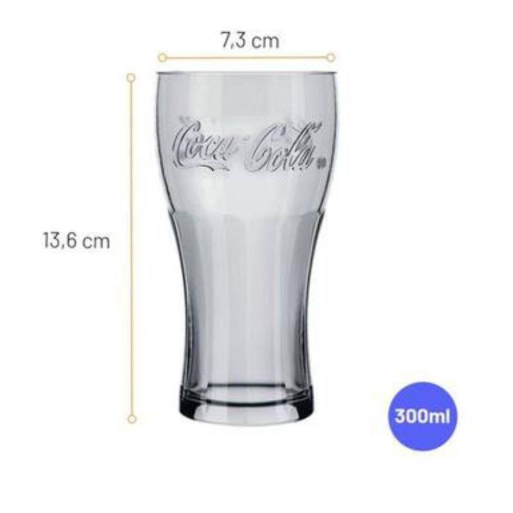 Jogo De Copos Contour Coca Cola Cristal 300 Ml - 6 Und - 3