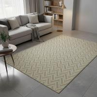 Tapete Para Sala Quarto Antiderrapante Fácil Limpar Grande Marfim 200x250 Ht08 - 3