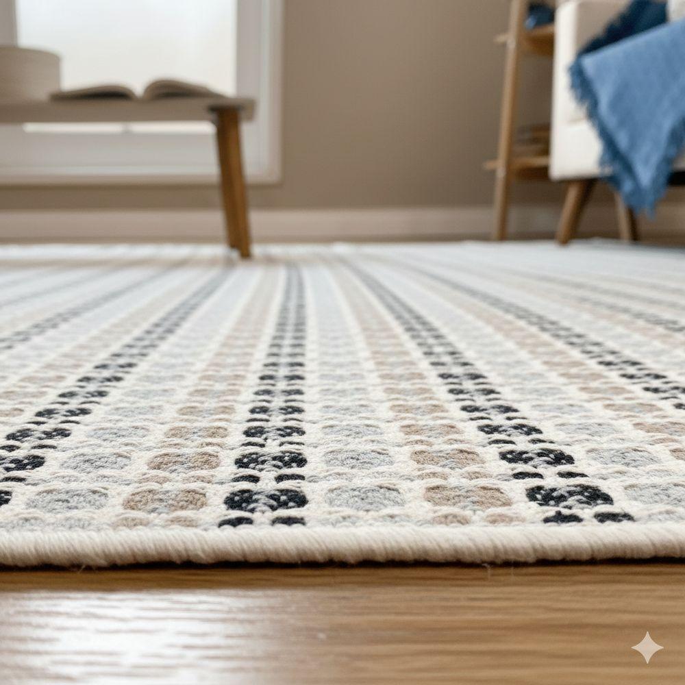 Tapete Sala Quarto Lavavel Luxo Antiderrapante 200x140 Artesanal Petro - 4