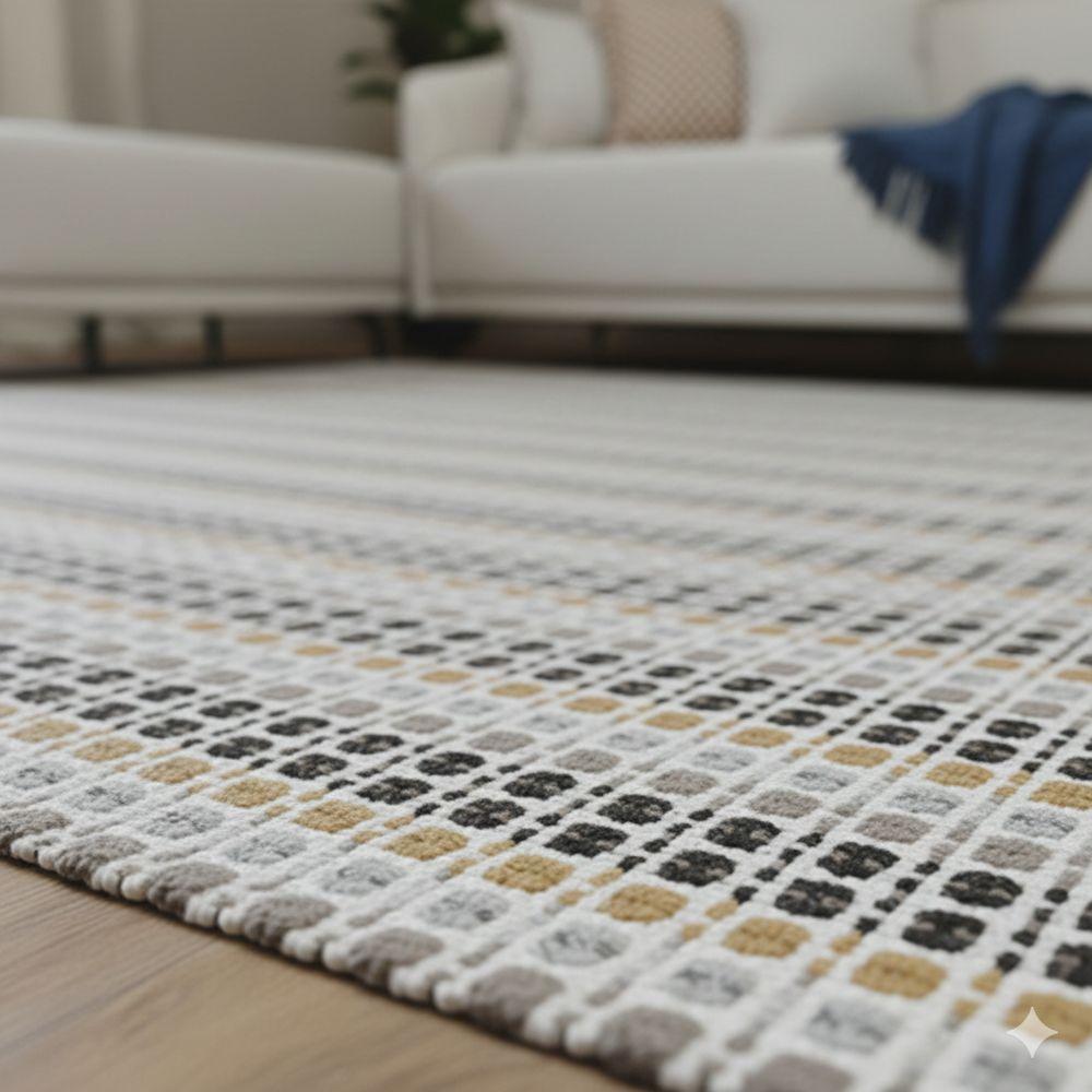 Tapete Sala Quarto Lavavel Luxo Antiderrapante 200x140 Artesanal Petro - 5