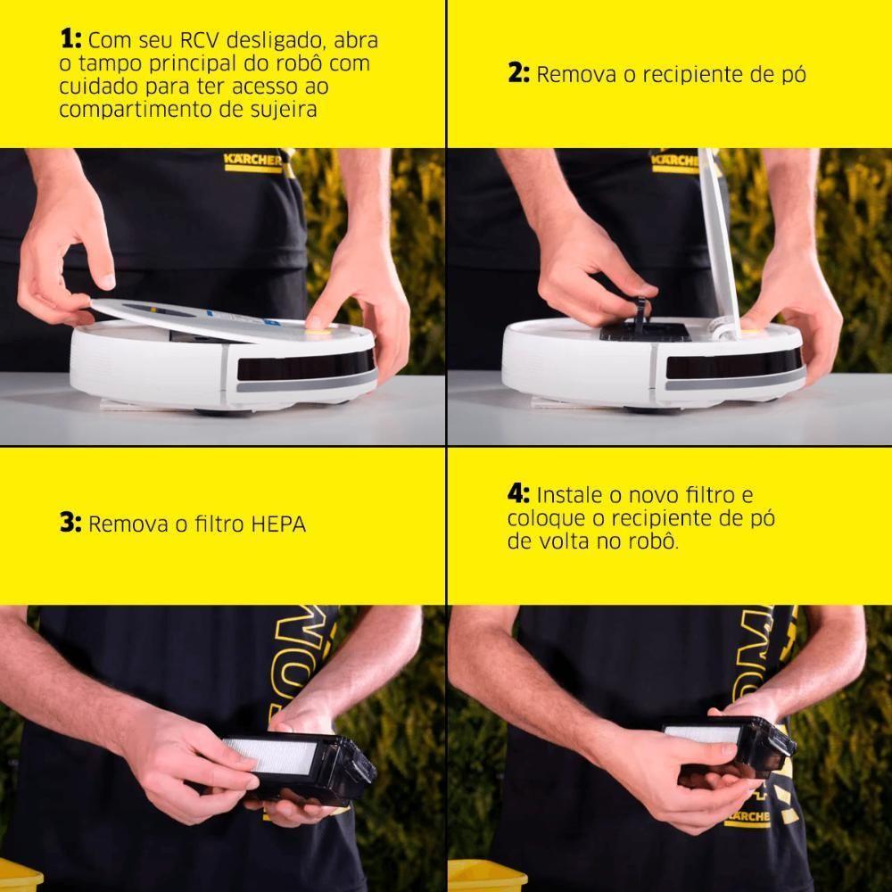 Filtro Hepa Com Suporte Rcv 1 Karcher - 4