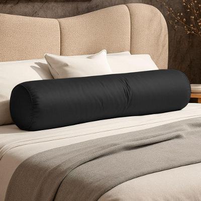 Almofada Travesseiro Bastão Tubo Rolo Dot 140cm Macia Veludo Preto - Desk Design