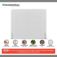 Cabeceira Cama Box Queen Size Alba 160cm Com Frame Couríssimo Branco - Desk Design - 3