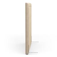 Cabeceira Cama Box Queen Size Alba 160cm Com Frame Veludo Bege - Desk Design - 8