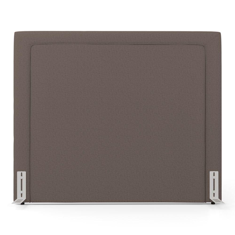 Cabeceira Cama Box King Size Alba 195cm Com Frame Linho Marrom - Desk Design - 7