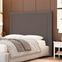 Cabeceira Cama Box King Size Alba 195cm Com Frame Linho Marrom - Desk Design - 2