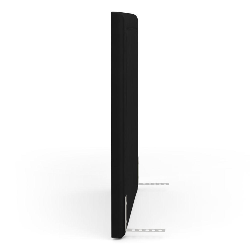 Cabeceira Cama Box King Size Alba 195cm Com Frame Couríssimo Preto - Desk Design - 7