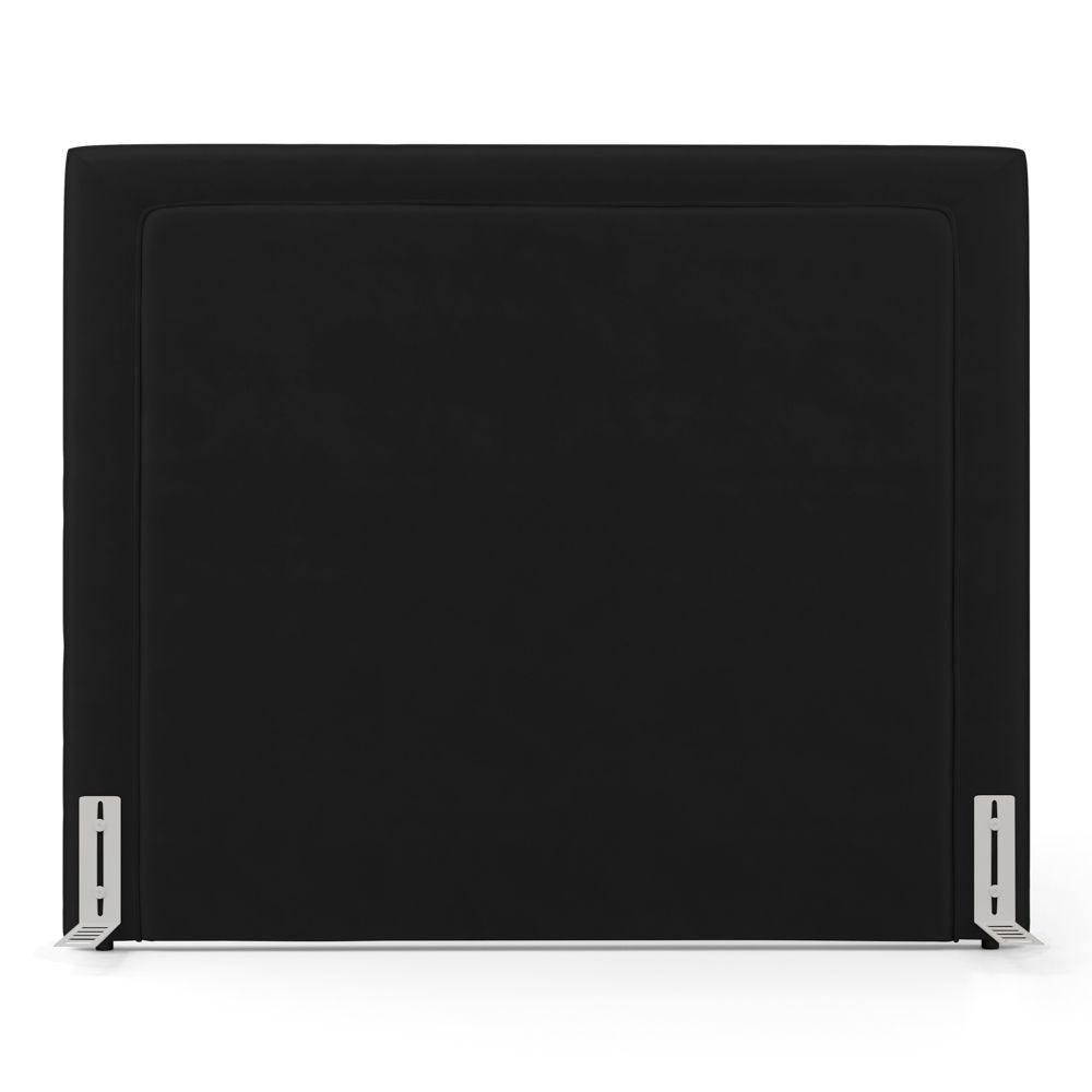 Cabeceira Cama Box King Size Alba 195cm Com Frame Couríssimo Preto - Desk Design - 8