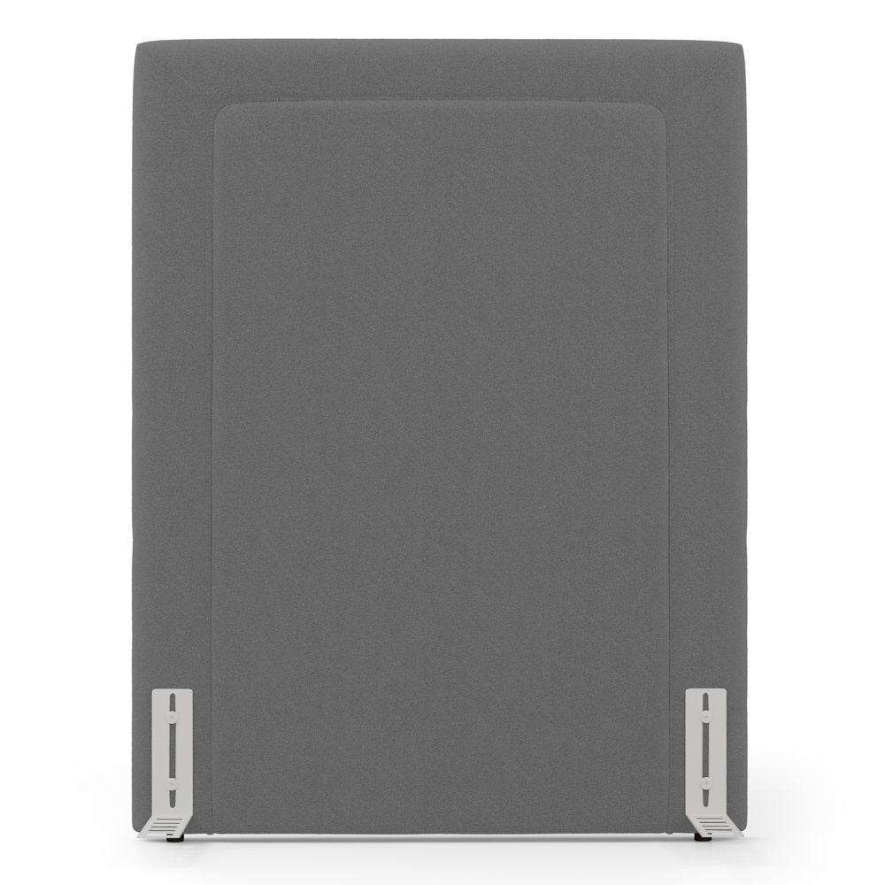 Cabeceira Cama Box Solteiro Alba 90cm Com Frame Bouclé Cinza Escuro - Desk Design - 6