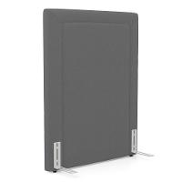 Cabeceira Cama Box Solteiro Alba 90cm Com Frame Bouclé Cinza Escuro - Desk Design - 1