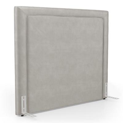 Cabeceira Cama Box Queen Size Alba 160cm Com Frame Veludo Bege Claro - Desk Design