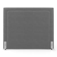 Cabeceira Cama Box Casal Padrão Alba 140cm Com Frame Veludo Cinza - Desk Design - 5