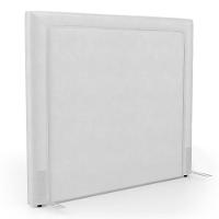 Cabeceira Cama Box Casal Padrão Alba 140cm Com Frame Couríssimo Branco - Desk Design - 1