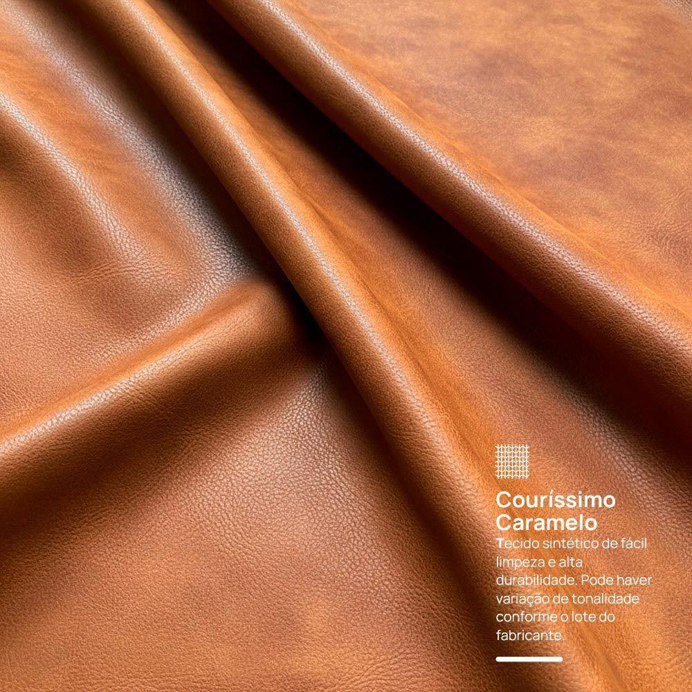 Cabeceira Cama Box King Size Alba 195cm Com Frame Couríssimo Caramelo - Desk Design - 5