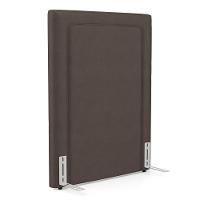 Cabeceira Cama Box Solteiro Alba 90cm Com Frame Veludo Marrom - Desk Design - 1