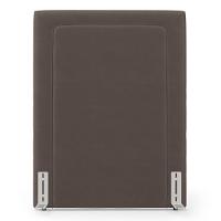 Cabeceira Cama Box Solteiro Alba 90cm Com Frame Veludo Marrom - Desk Design - 6